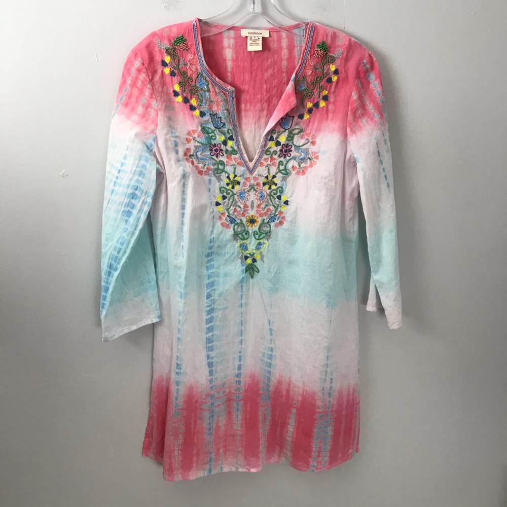 Sundance Tie Dye Beach Cover Up Tunic